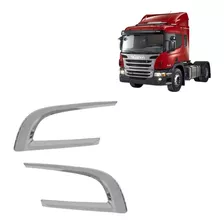 2 Capa Cromada Entrada De Ar P Scania G/r 2010 Em Diante