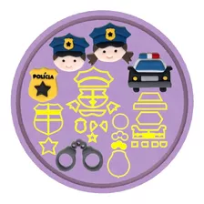 Mega Kit De Cortadores Modulados - Tema Polícia - Policiais