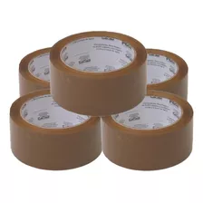 Fita Adesiva 45mm X 100m Marrom - 5 Rolos