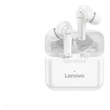 Fone De Ouvido Sem Fio Lenovo Qt82 In-ear Bluetooth Cor Branco
