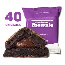 40 Brownies Sabor Meio Amargo - O Verdadeiro Brownie