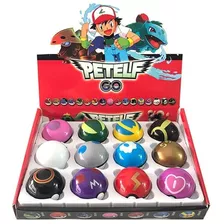 Caja De 12 Pokebolas Pokémon Sorpresa Pikachu Anime Juguetes