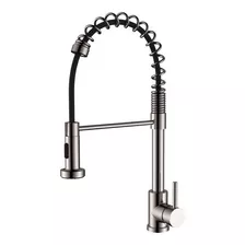 Torneira Gourmet Monocomando Com Spray Aço Inox Cor Escovado