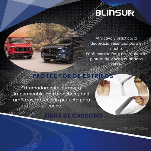 Cinta Protectora Bl Embellecedora Estribos Para Honda Cr-v Foto 2