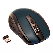 Mouse Inalámbrico 2,4g Azul Argom