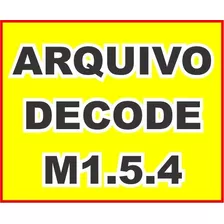 Arquivo Decode Central De Injeção Vectra Antigo M 1.5.4