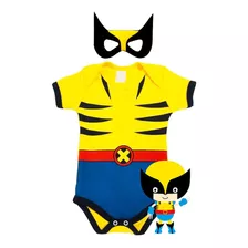 Body Mesversário Temático Wolverine + Máscara