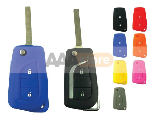 Funda Silicon Protector Llave Toyota Hilux 7 Colores Foto 7