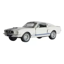 Miniatura Shelby Gt-500 1967 Kinsmart 1:38 Branco