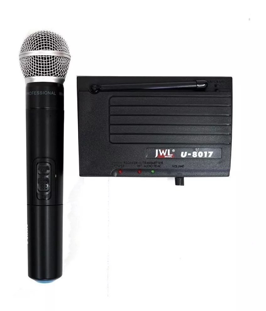 Microfone Jwl U-8017 Dinâmico  Unidirecional