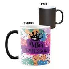 Canecas Do Luz Presentes Caneca Mágica Personalizada Melhor Professora Prof Preto Capacidade 325ml