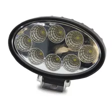 Kit 90 Faróis Led Oval 8 Led 24w 12v 24v Branco Jeep Trator