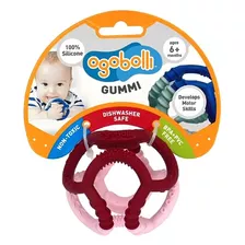 Ogobolli Gummi Teether Ring Textured Sensory Ball Toy F...