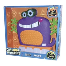 Piano Cartoon Monsters Con Luz Y Sonidos Ditoys 2439 Color Surtido