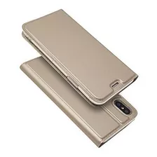 Funda Para iPhone X, Funda De Billetera De Cuero Clasico Pu