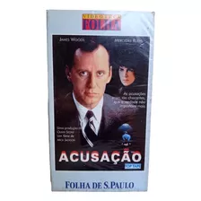 Filme Vhs - Videoteca Folha - Acusação - 1995 - Lacrado 