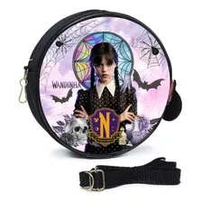 Bolsa Reforçada Wandinha Feminina Addams Infantil + Tiara