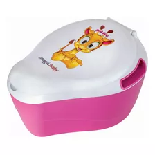 Troninho Infantil Musical 3 Em 1 Girafa Rosa - Magic Toys