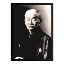 Quadro Academias Jiu Jitsu Judo Jigoro Kano Moldura 42x29cm