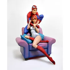 Spider-man And Mary Jane Maquette By Sideshow 