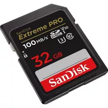 Cartão Memória Sandisk Extreme Pro Sd Hc 32gb Uhs-i 100mb/s