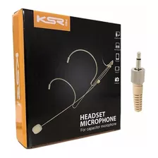 Microfone Headset Profissional Karsect Ht3a Bege