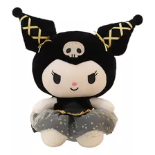 Peluche Gato Kt Muñeca Kuromi Oro Negro 35cm