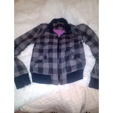 Campera Chaqueta Levis T S Escosesa Cuadriculada Cierre