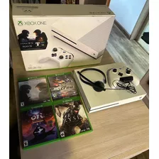 Xbox One S 500gb + Audio Chat Original + 4 Juegos Físicos