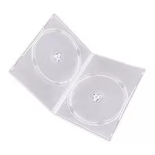 Maxtek 7mm Slim Clear Caja Doble Cddvd 100 Piezas Paquete 2