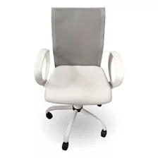 Silla Pc Gaona 50x62x113 Cm Blanco/gris