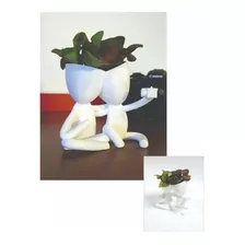 Vaso Decorativo Robert Casal Selfie Plantas Suculentas 13cm