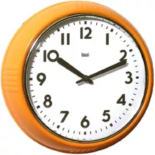 Reloj De Pared Escolar Bai, Naranja