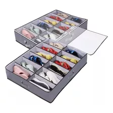 Organizador Zapatos Bajo Cama 12 Divisiones Placard Orden