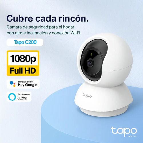 Cámara De Seguridad Tp-link Tapo Smart C200 V1 Con Resolución 2mp Visión Nocturna Incluida Color Blanco