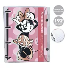 Fichário Universitário Minnie Mouse Rosa 4 Fechos 192fls Dac