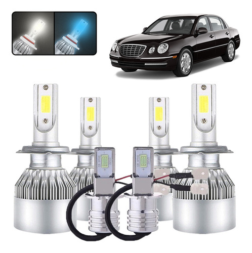 Kit Focos Bombilla Led H7 Luz De Cruce Para Kia 80w 14000lm Kia Amanti