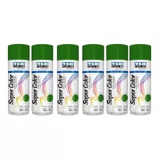Kit 6 Tintas Spray Supercolor Verde 350 Ml Tekbond
