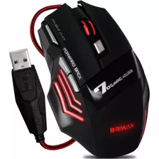 Mouse Gamer Laser X7 3200dpi Led Usb 7 Botões Profissional