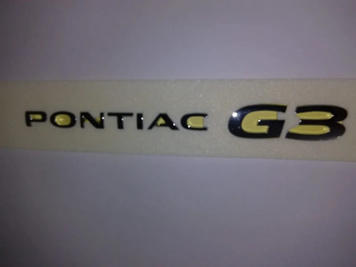 Emblema Letras  (pontiac G3) 2009 A 2010 Foto 2