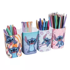 Porta Caneta Lápis Multiuso Organizador Infantil Stitch