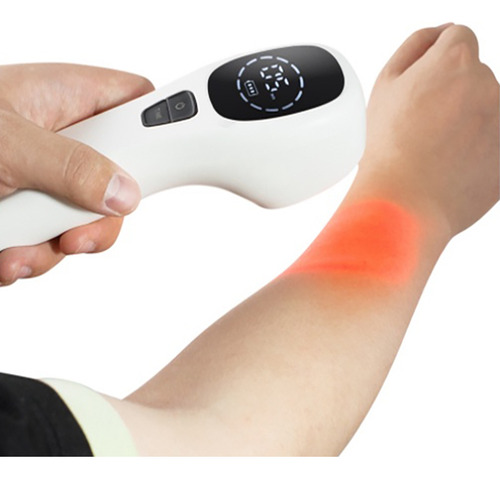 Instrumento De Fisioterapia De Masaje Con Láser Frío Para Al Color Del Láser Blanco