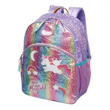 Mochila Escolar Pacific Pack Me Rainbow Lilas-948u04