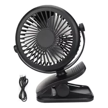 Ventilador Portátil De 3 Velocidades Negro