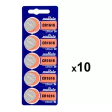 50 Baterias Cr2016 3v Sony/murata (10 Cartelas)