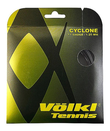 Set Individual Cuerda Tenis Volkl Cyclone 1,25 Mm Negro