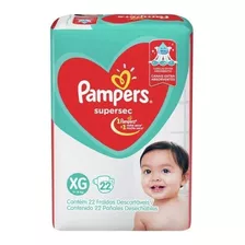 Fralda Pampers Supersec Xg 11 À 15 Kg Pacote Prático