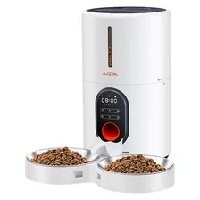 Dipensador De Comida Automático Doble Gatos Y Perros