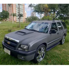 Blazer 2001 Motor 4.3 V6 Rodas Cromadas 22 Ar Dir Raridade