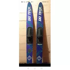 Esquís Acuáticos Ski Tech Combo Azules 2m